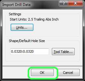 Import drill data