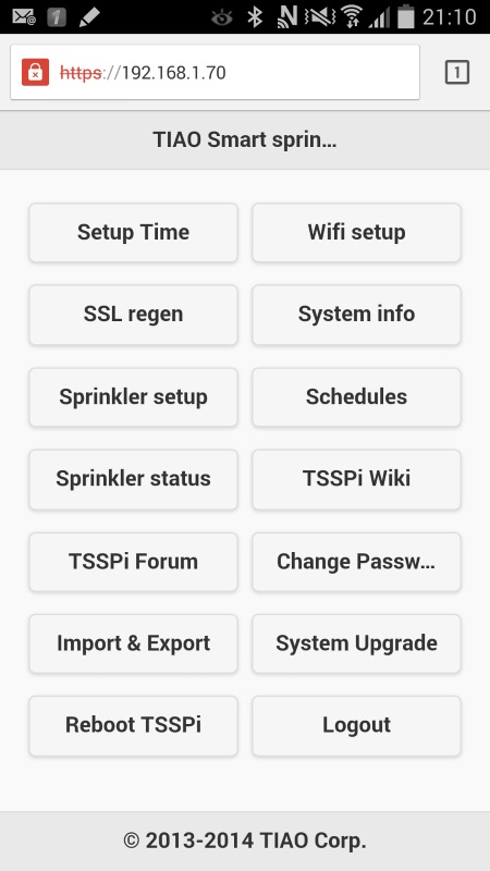 16 Zones Sprinkler Controller TIAO Smart Network Sprinkler Controller Open Source Desktop/Mobile App 